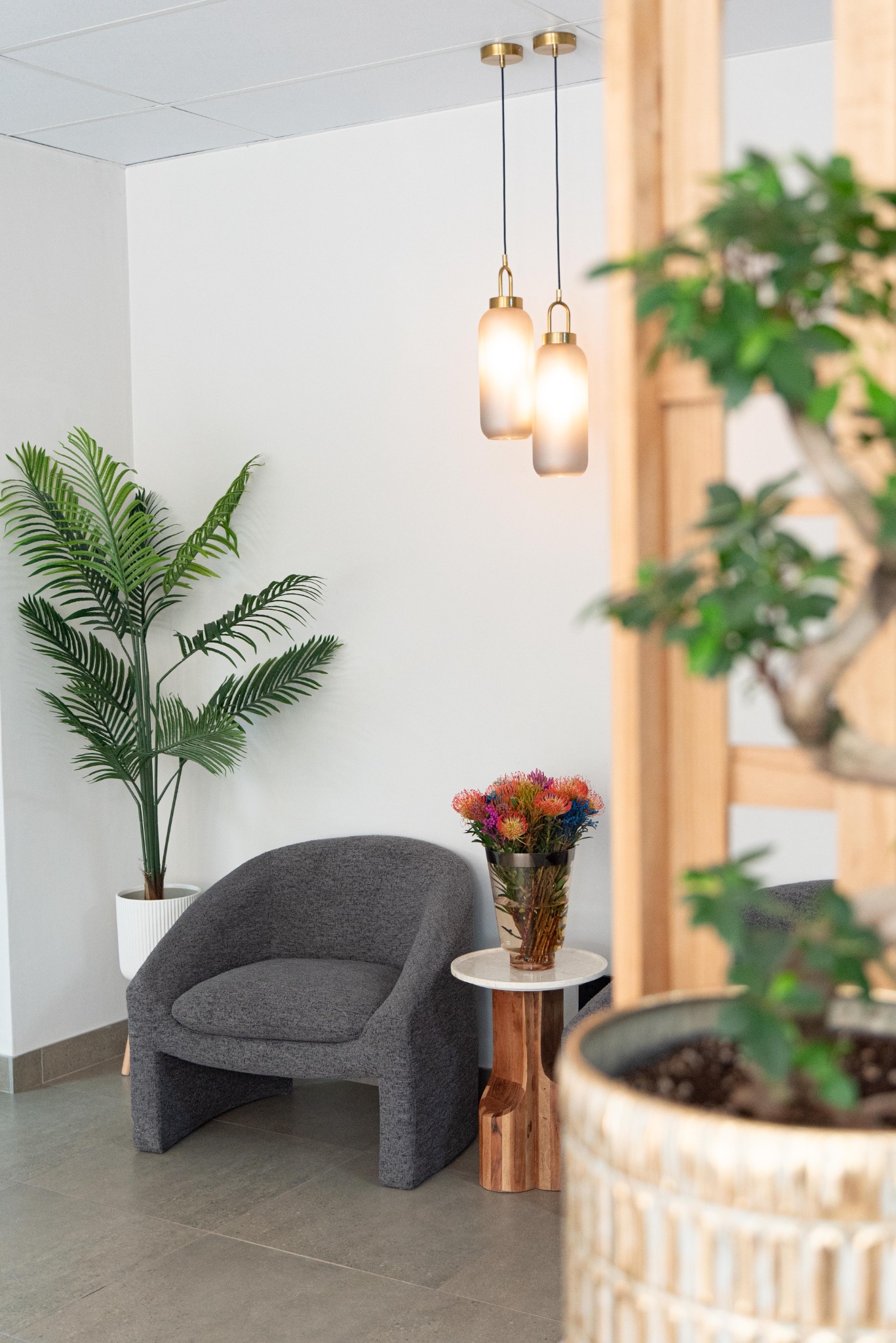 Waiting area seating at MedCentre Waterkloof